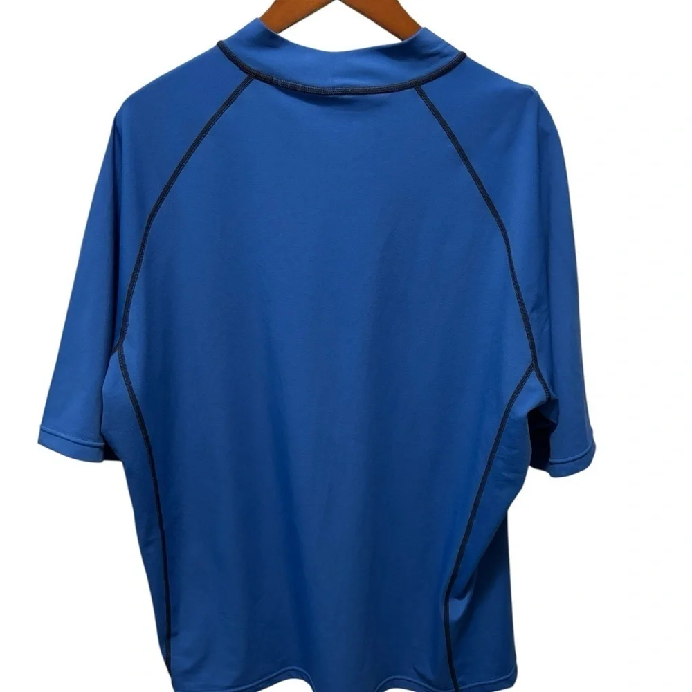Coolibar UPF 50+ Men's Tulum Short Sleeve Surf Rash Guard - Sun Protective XL